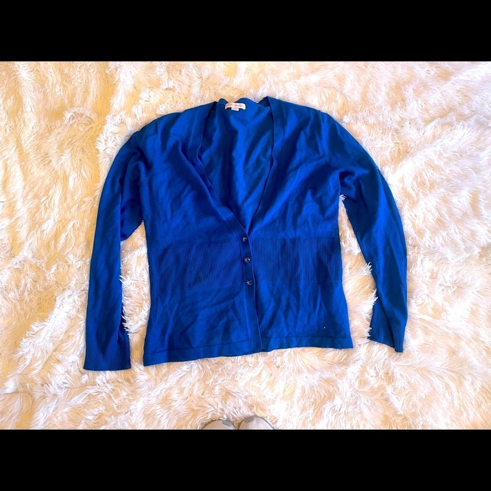 New York & Co•BOTTOM DOWN SWEATER•sz L •Blue